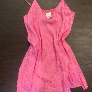 Silk pink dress